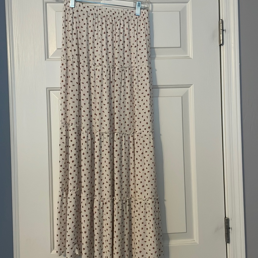 Brandy Melville floral maxi skirt